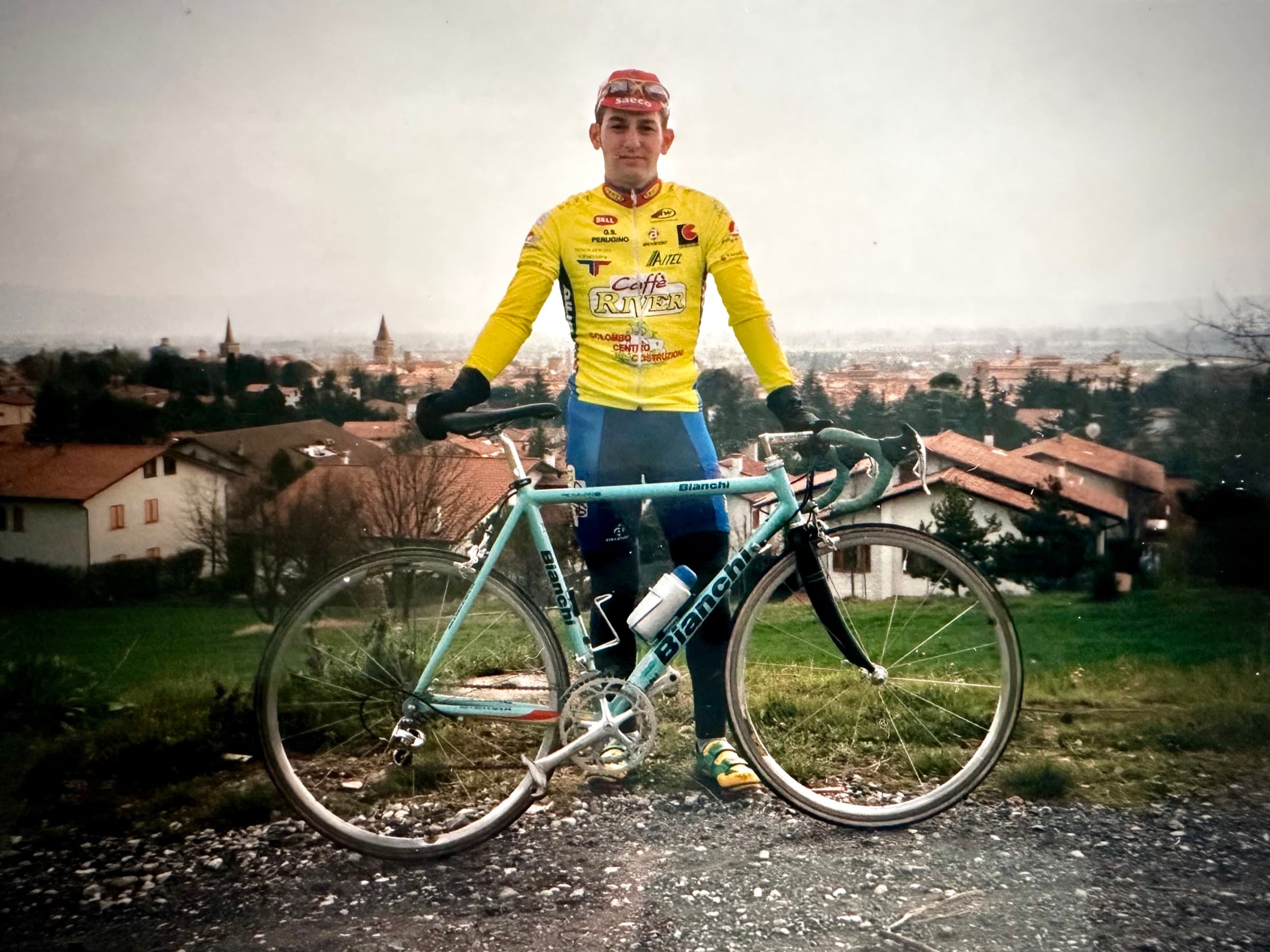 Outside the monastery in Italy where the cycling team was housed